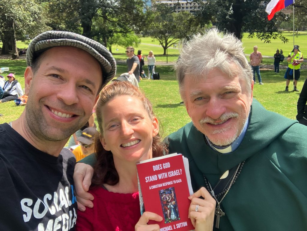 with the newlyweds - Andrew and Gigi - at the Sydney protest against the proposed Disinformation Bill